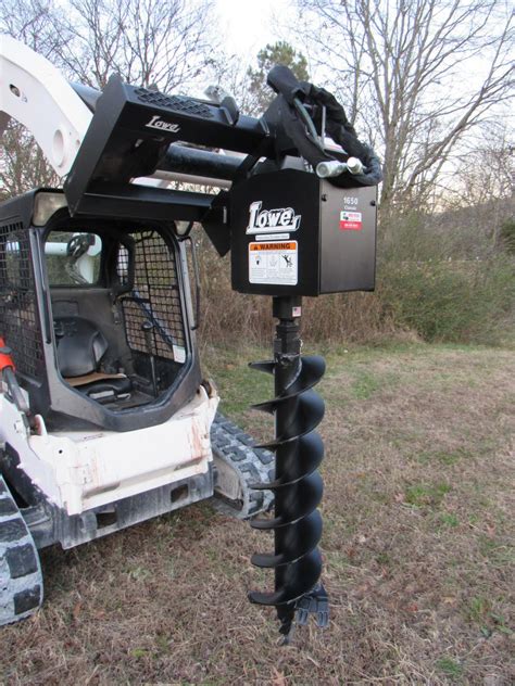 auger skid steer attachment|skid steer auger attachment price.